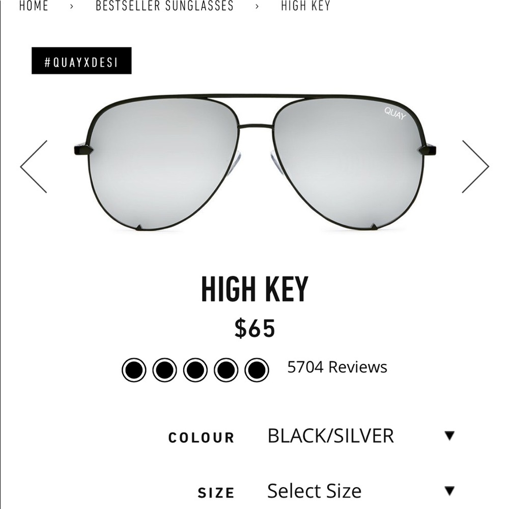 Quay High Key Sunglasses